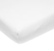 Meyco baby uni molton stretch hoeslaken ledikant - white - 60x120cm