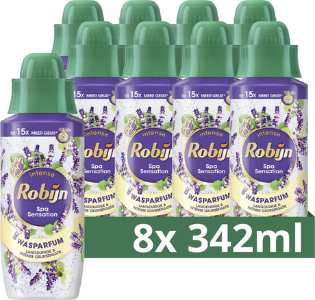 Robijn intense wasparfum - spa sensation - 8 flessen x 342 ml