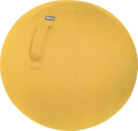 Leitz ergo cosy actieve ergonomische zitbal 65 cm - inclusief handpomp - ideaal voor thuiskantoor - warm geel