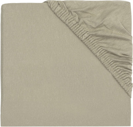 Jollein - hoeslaken jersey 75x95cm - boxmatras - olive green