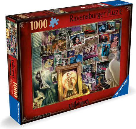 Ravensburger puzzel disney villainous cruella de vil - puzzel - 1000 stukjes - vanaf 14 jaar
