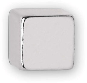 Maul magneet neodymium - kubus - zilver - metaal - 10 stuks - 1 x 1 x 1 cm