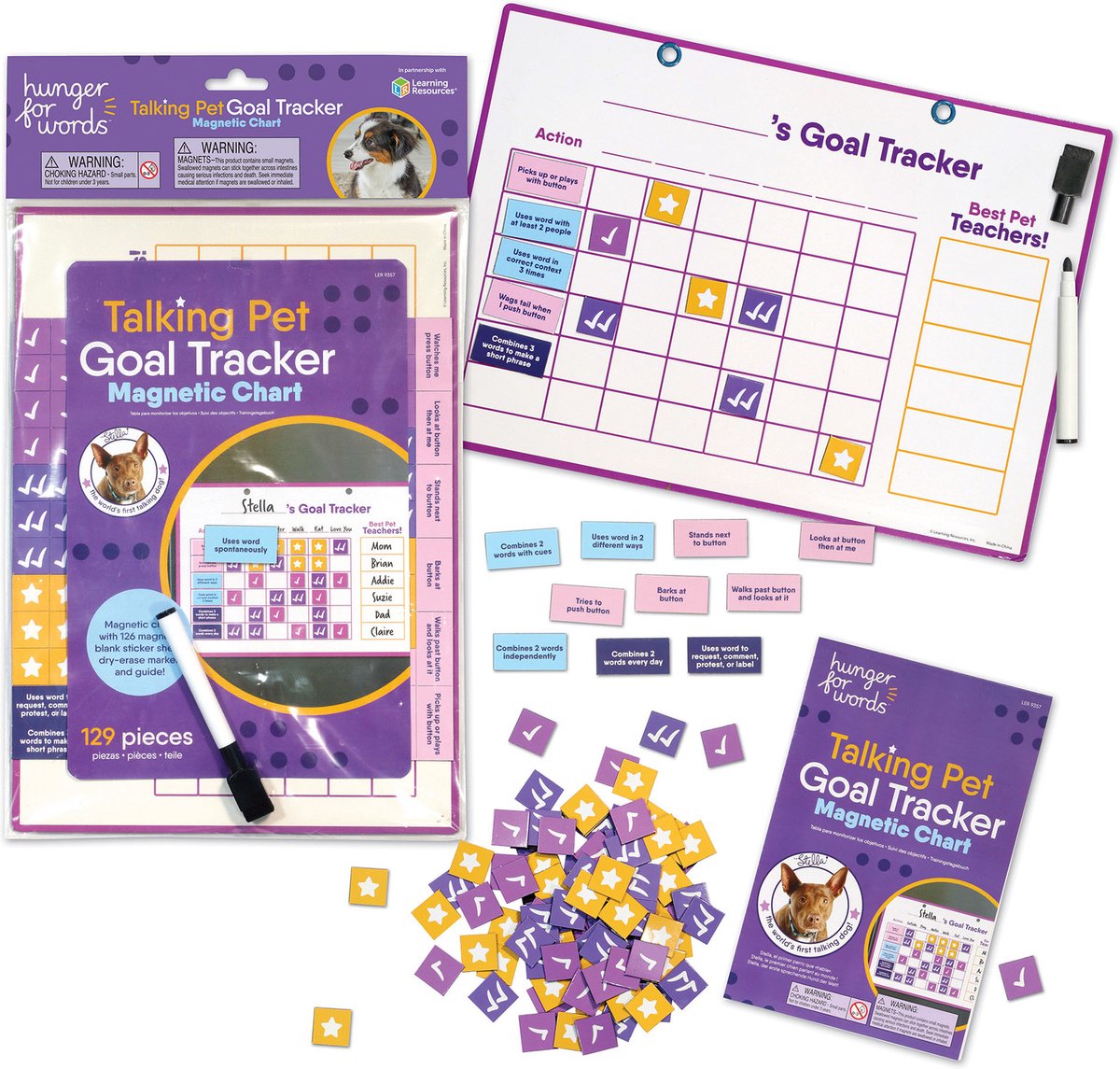 Hunger for words talking pet goal tracker - doelen tracker hond one size