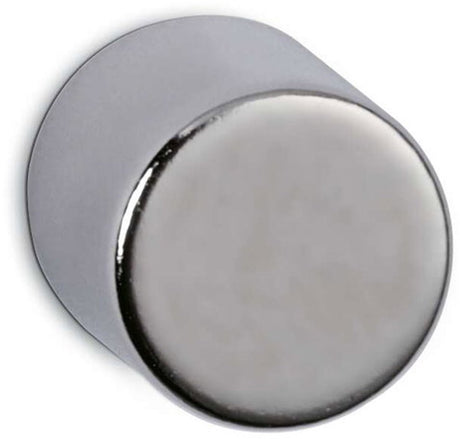 Maul magneet rond 4 stuks 4 kg staal metaal neodymium magnetisch ø 1 x 1 cm zilver