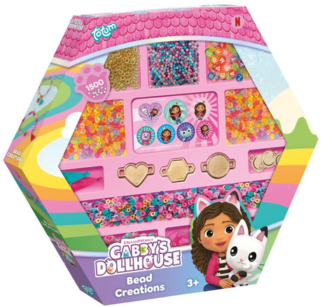 Totum gabby's poppenhuis kralen set voor armbandjes maken - 1500-delig - speelgoed kinderen - knutselen - voor meisjes - ook voor kleuters - vanaf 3 jaar -