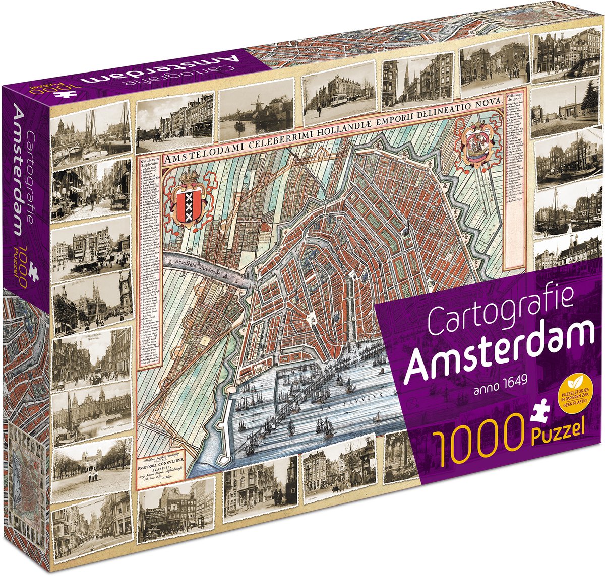 Tucker's fun factory cartografie amsterdam (1000) - legpuzzel