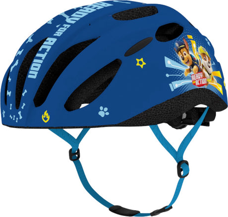 Paw patrol fietshelm - kinderhelm - in-mold technologie - verstelbaar - maat m (52-56 cm) - donkerblauw m