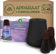 Air wick essential mist luchtverfrisser - ontspannende lavendel - 1 zwart + goud apparaat + 2 navullingen