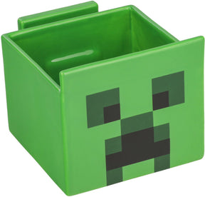 Paladone minecraft creeper keramisch streaming snack kom met telefoonhouder, officieel gelicentieerd keukengerei gaming cadeaus voor jongens, meisjes, kinderen and volwassenen -