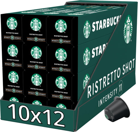 Starbucks by nespresso capsules ristretto - 10 koffiecups x 12 doosjes
