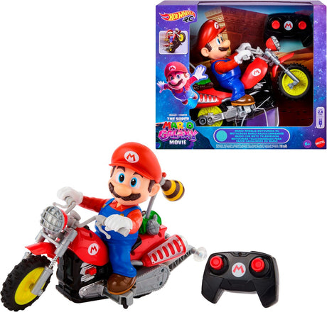 Hot wheels mario kart mario wheelie motocross rc - op afstand bediend voertuig op batterijen