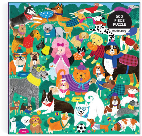 Mudpuppy doggone days 500 piece family puzzle