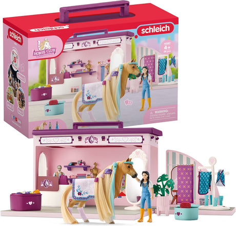 Schleich horse club sofia's beauties - pop-up-boetiek - kinderspeelgoed voor jongens en meisjes - 4 tot 10 jaar - 42587