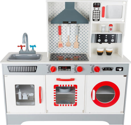 Small foot - houten speelkeuken met wasmachine, 12dlg.