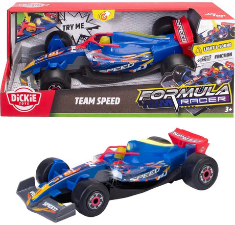 Dickie speelgoedauto formula racer team speed met licht en geluid.