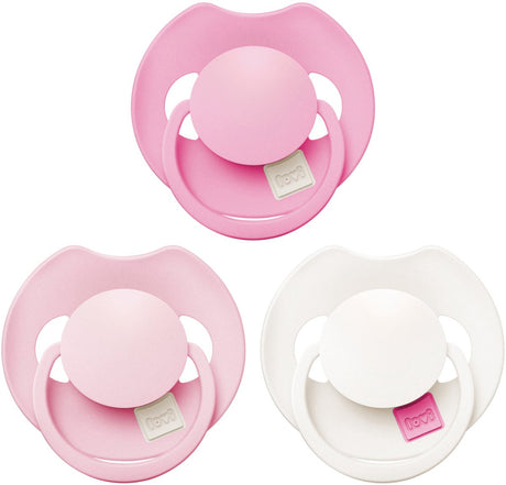 Difrax lovi fopspeen dynamisch - prime tutti frutti - 6 tot 18 maanden - roze - 3 stuks