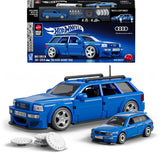 Mattel brick shop hot wheels speed serie - '94 audi avant rs2 - bouwspeelgoed - 252 onderdelen