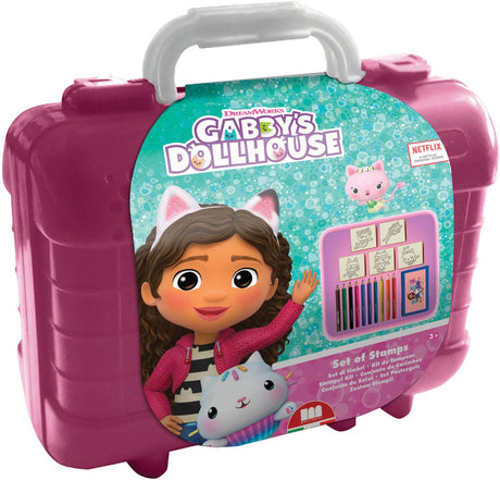 Merkloos sans marque gabby’s dollhouse kofferset - stempel kleuren