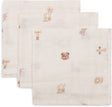 Jollein hydrofiel monddoekje basic - animal friends - 3 stuks