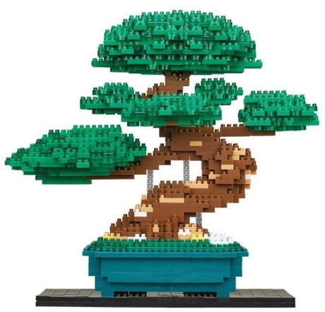Bandai nanoblock bouwset bonsai deluxe - 1130st.