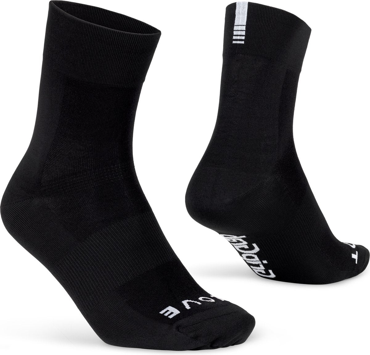 Gripgrab - lightweight sl performance zomer fietssokken 1 paar coolmax wielersport sokken regular cut - zwart - unisex 38-41