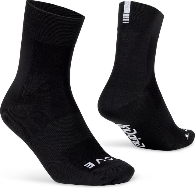 Gripgrab - lightweight sl performance zomer fietssokken 1 paar coolmax wielersport sokken regular cut - zwart - unisex 38-41