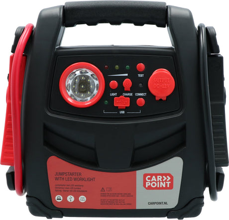 starthulp 2-in-1 met led werklamp 12 Volt 7 ah oranje