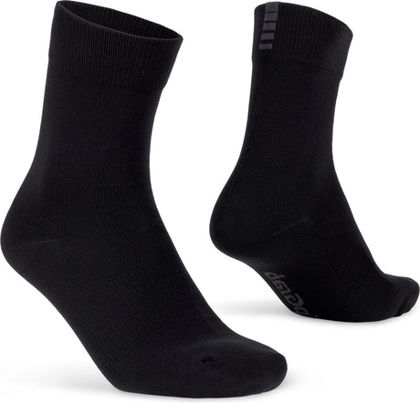 Gripgrab - lightweight waterproof lente herfst fietssokken winter sokken wielersport - zwart - unisex - maat l