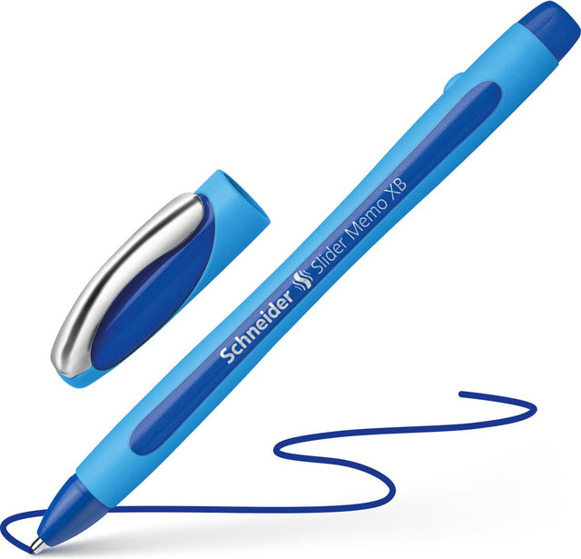 Quantore balpen schneider slider memo blauw extra breed