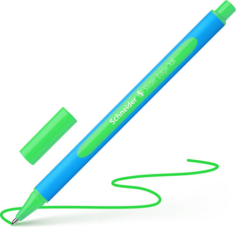 Schneider schrijfwaren schneider balpen - slider edge - penpunt xb 1,4mm - groen - s-152204