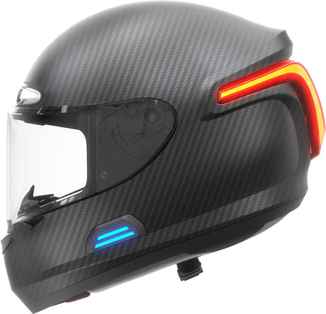 Livall mc pro black m - (smart) motorhelm - led verlichting - full hd 1080p camera - smart verlichting - geïntegreerde bluetooth-intercom - hifi - sos - walkie-talkie m