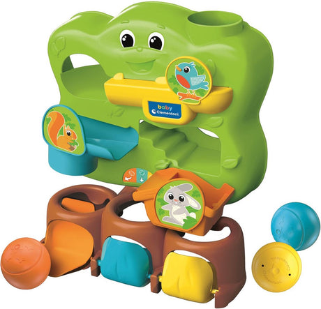 Clementoni baby - ballenboom - activity center - ballenbaan met 3 ballen - speelgoed voor kinderen vanaf 1 jaar