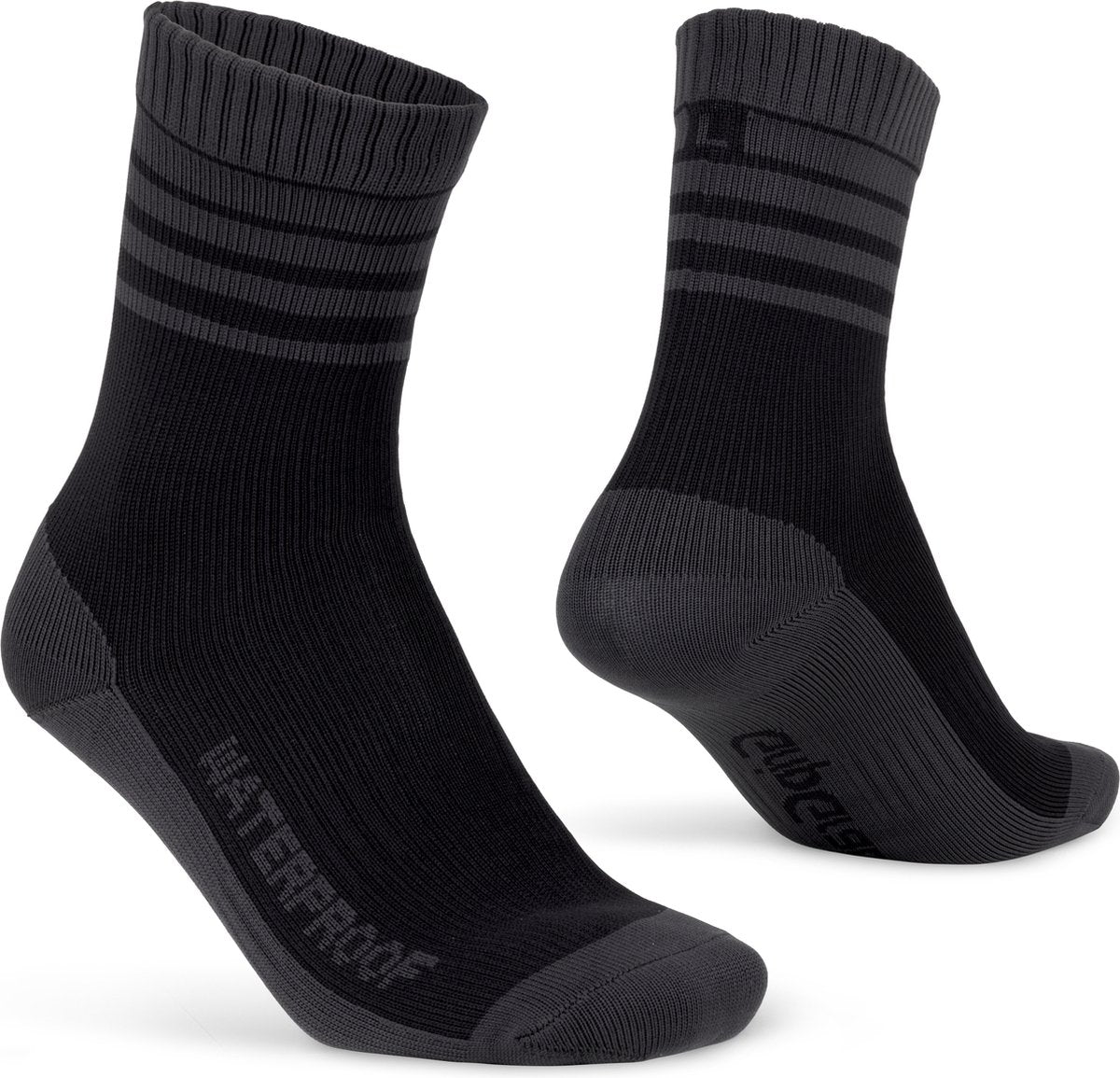 Gripgrab - merino-lined waterproof winter fietssokken gevoerd met merinowol - zwart - unisex - maat m