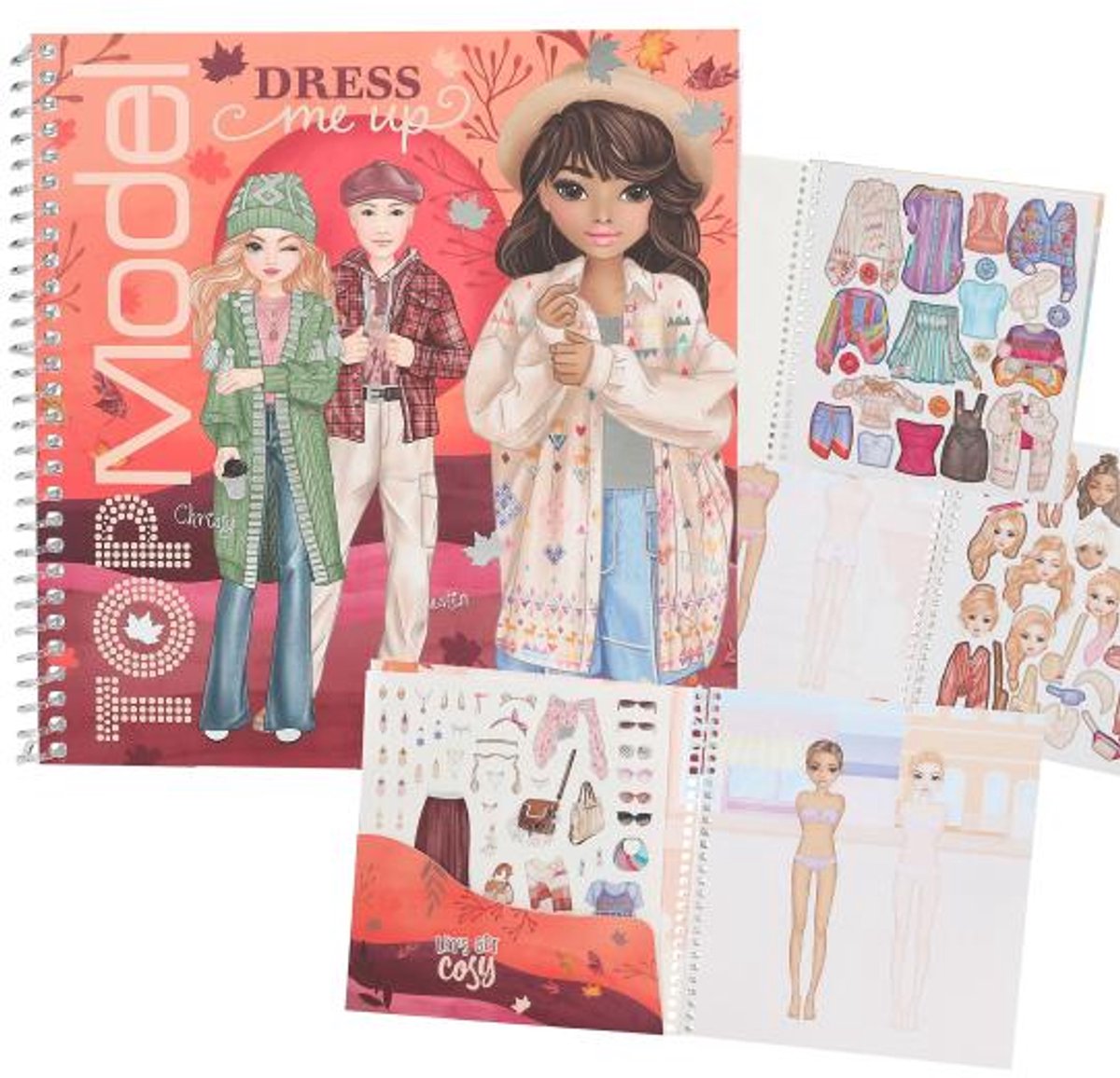 Depesche - topmodel dress me up stickerboek - cosy