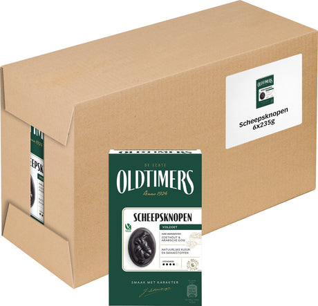 Oldtimers zoete scheepsknopendrop (6x 235gr)