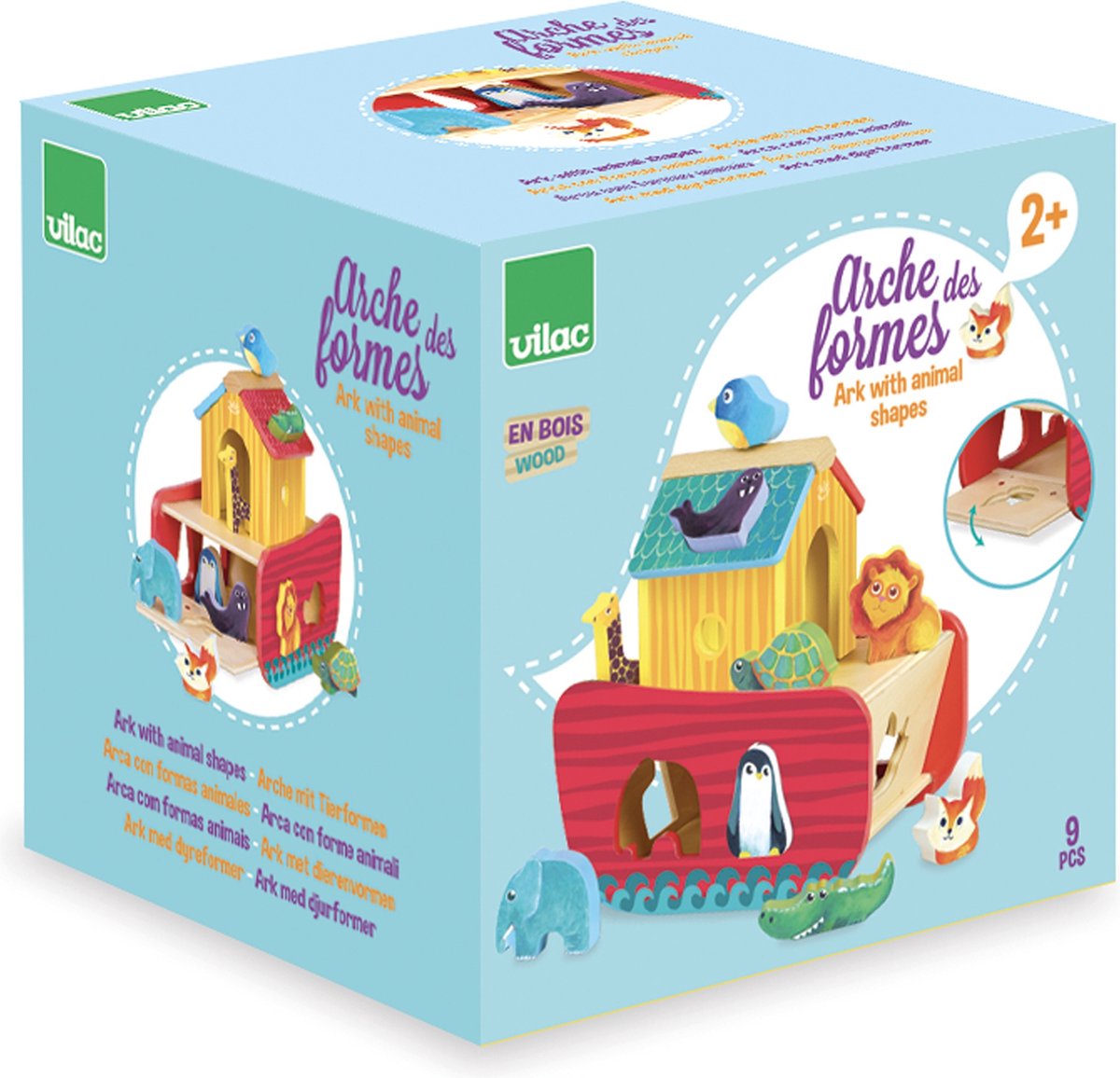 Vilac - dierenark vormen sorteren