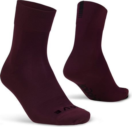 Gripgrab - lightweight sl performance zomer fietssokken 1 paar coolmax wielersport sokken regular cut - donker rood - unisex - maat l (44-47)