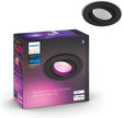 Philips hue centura - led inbouwspot - bevat 1 inbouwspot incl. lamp - aanpasbaar wit en gekleurd licht - zwart - ø 900mm - slimme verlichting