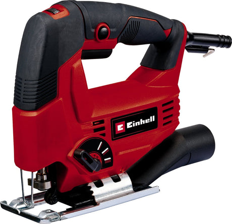 Einhell elektrische decoupeerzaag tc-js 80 1 kit - 550 w - slagfrequentie 1200-3000 t min - slaghoogte: 20 mm - versteksneden: max. 45° - incl. 3 zaagbladen