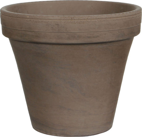 Mica decorations - terracotta bloempot stan h19d22 grijs basalt