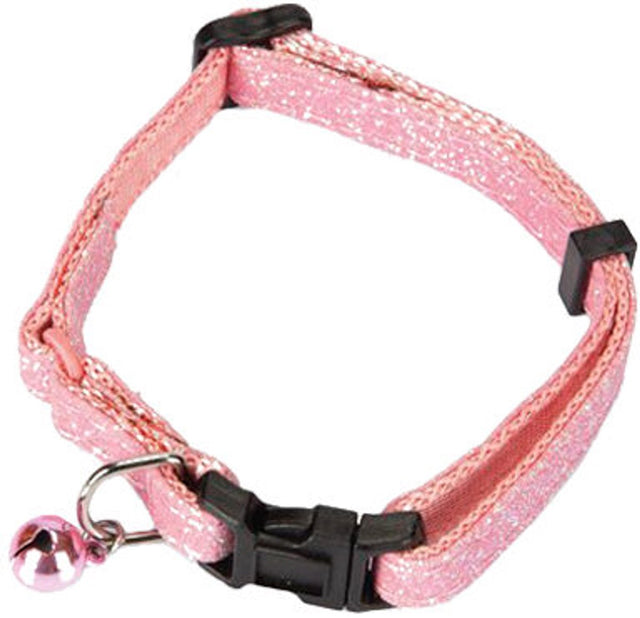 Beeztees glitter - kattenhalsband - roze - 30x1x0,2 cm