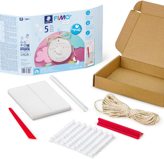 Staedtler fimo air keepsake - 125 g klei met stempelset