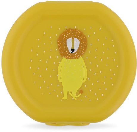 Trixie set van twee snackdoosjes met clip - mr. lion- makkelijk te openen - bpa-vrij - voor school en onderweg