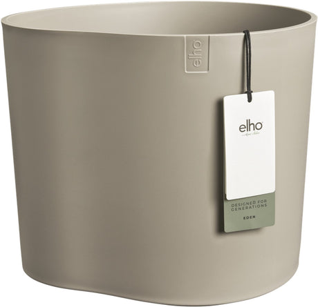 Elho eden 35 - bloempot voor binnen buiten - ø 32.6 x h 32.0 cm - zacht taupe