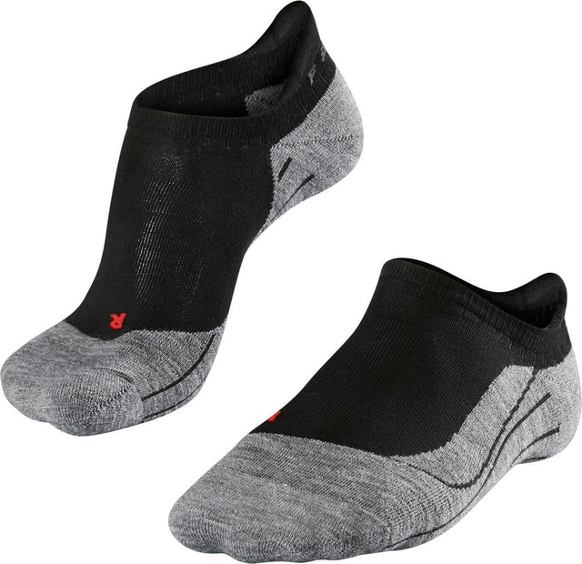 Falke ru4 invisible anti-blaar katoen functioneel materiaal hardloopsokken dames zwart - maat 37-38 37 38