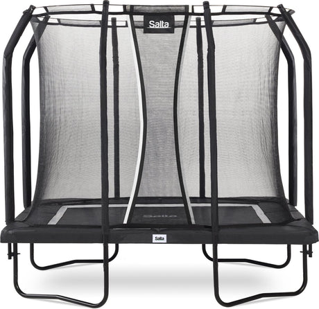 Salta premium black edition - 214 x 153 cm - rechthoekige trampoline met veiligheidsnet - zwart