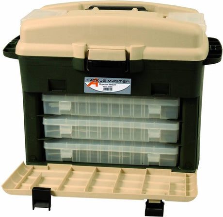 Tacklemaster albatros organizer medium viskoffer | inclusief 5 tackleboxen