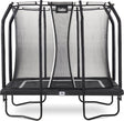 Salta premium black edition - 214 x 153 cm - rechthoekige trampoline met veiligheidsnet - zwart