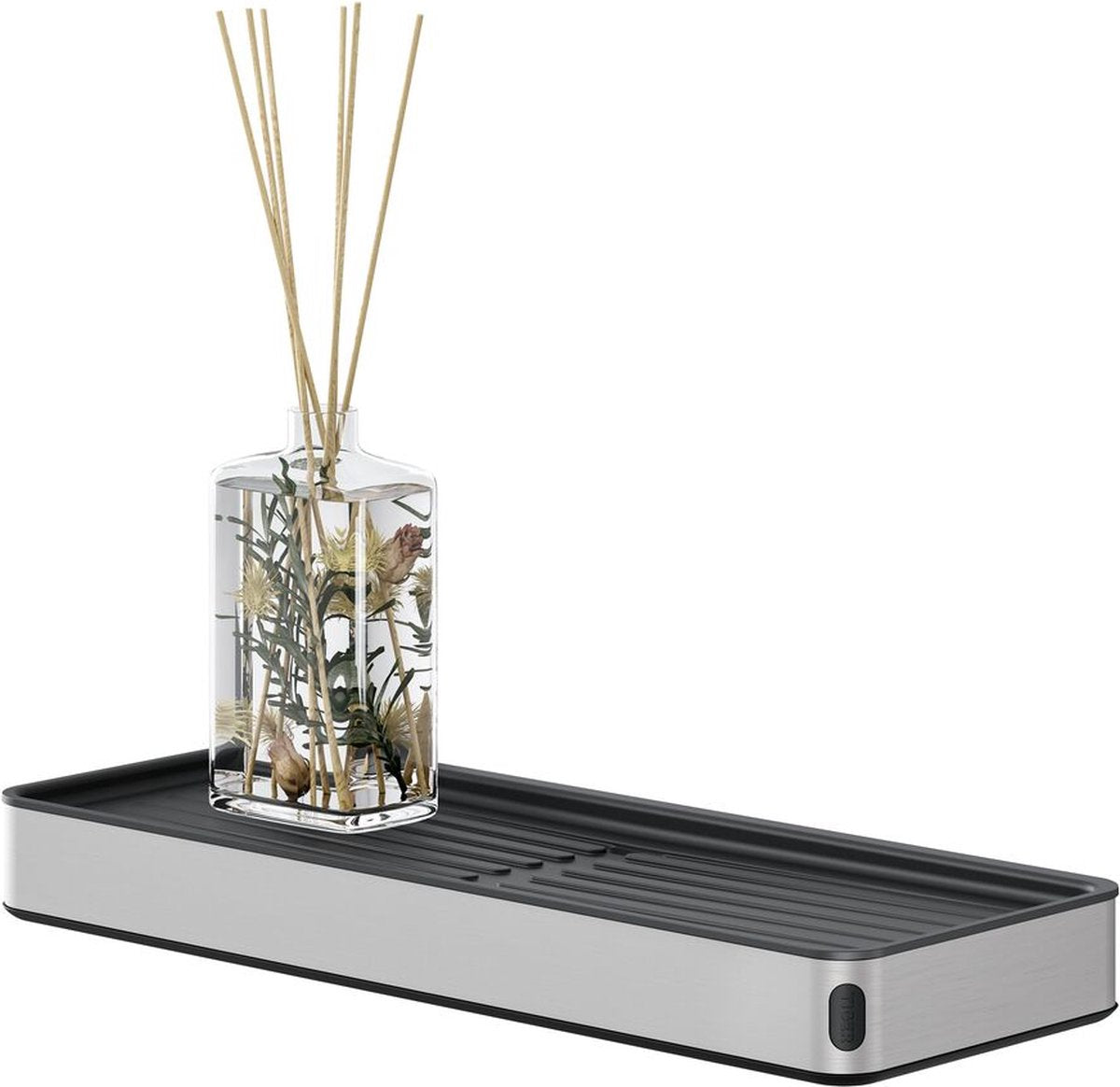 Tiger cooper - planchet 28 cm - badkamerplank - zwart rvs geborsteld