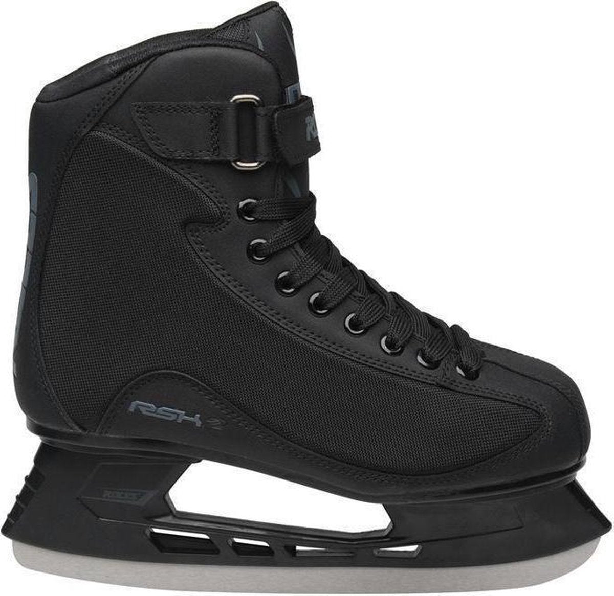 Roces – rsk 2 – ijshockeyschaatsen – schaatsen heren – zwart – stevige constructie rvs ijzer – maat eu 46
